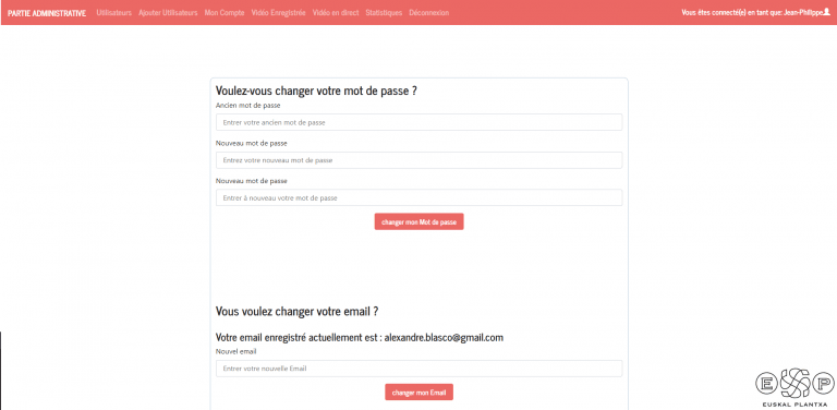 modification de son compte